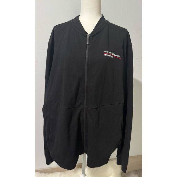 Porsche Motosport black zip up sweater XXL - Picture 2 of 10